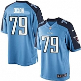 Nike Men & Women & Youth Titans #79 Dixon Light Blue Team Color Game Jersey,baseball caps,new era cap wholesale,wholesale hats